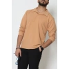 Zra Krep Polo Yaka Erkek Sweat Camel - 42186.1937.
