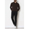 Zra Krep Polo Yaka Erkek Sweat Kahve - 42186.1937.