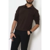 Zra Krep Polo Yaka Erkek Sweat Kahve - 42186.1937.