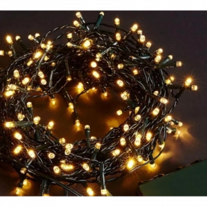 10m 100 Led Boncuk Lamba Gün Işığı Siyah Kablo Mz-18-4