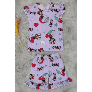 2-11 Yaş Fırfır Detaylı Takım Lila - 70578.904.