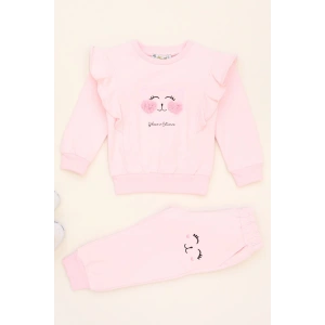 2-5 Yaş Şardonlu Yumoş Kumaş Takım Açıkpembe - 5264329.1576.