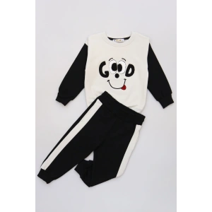 2-5 Yaş Şardonlu Yumoş Kumaş Takım Gri - 1264305.1576.