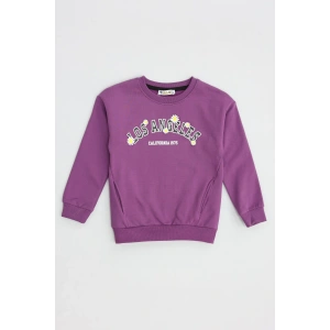 2 İp Şardonlu 6-9 Yaş Sweat Mor - 6264149.1576.