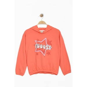 2 İp Şardonlu Baskılı Kapüşonlu 8-12 Yaş Sweat Narçiçeği - 725432.1576.