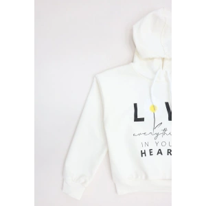 2 İp Şardonsuz Penye Sweat 5-8 Yaş Ekru - 6264271.1576.