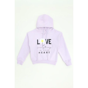 2 İp Şardonsuz Penye Sweat 5-8 Yaş Lila - 6264271.1576.
