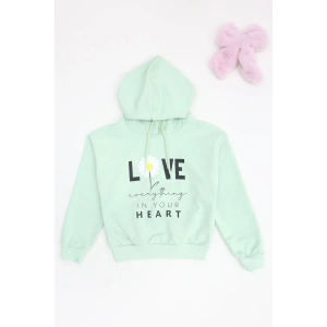 2 İp Şardonsuz Penye Sweat 5-8 Yaş Mint - 6264271.1576.