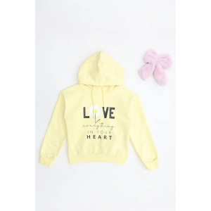 2 İp Şardonsuz Penye Sweat 5-8 Yaş Sarı - 6264271.1576.