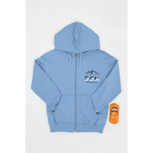 2 İplik 10-13 Yaş Kompak Fermuarlı Sweat Mavi - 3264268.1576.