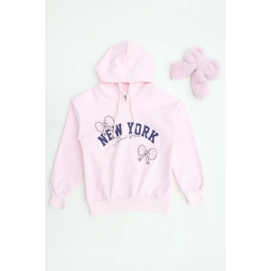 2 İplik Şardonsuz Penye Sweat 6-9 Yaş Pembe - 6264210.1576.