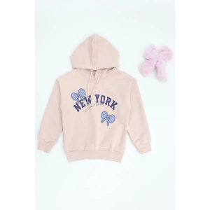 2 İplik Şardonsuz Penye Sweat 6-9 Yaş Pudra - 6264210.1576.