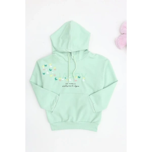 2 İplik Şardonsuz Penye Sweat Mint - 6264272.1576.