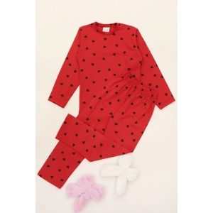 3-14 Yaş Alt Üst Aynı Çocuk Pijama Takımı Kırmızı - 50724.1961.