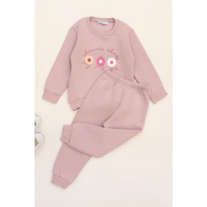 3-7 Yaş 3 İplik Şardonlu İkili Takım Açıkpudra - 50935.1867.