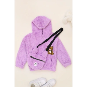 3-7 Yaş Çantalı Welsoft Sweat Lila - 624433.1576.