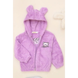 3-7 Yaş Welsoft Fermuarlı Sweat Lila - 624432.1576.