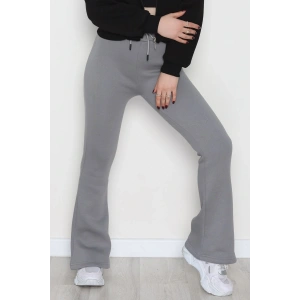 3 İplik İspanyol Paça Eşofman Altı Antrasit - 42522.1878.