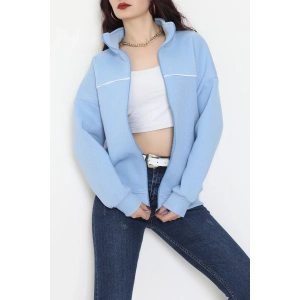 3 İplik Kompakt Oversize Biye Detaylı Sweat Bebemavi - 42505.1878.