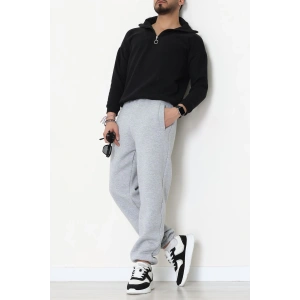 3 İplik Şardonlu Erkek Eşofman Altı Gri - 42615.1878.