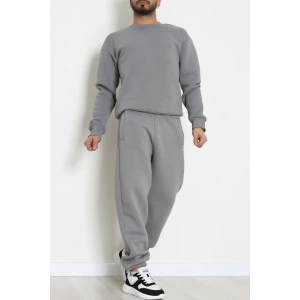 3 İplik Şardonlu Erkek Eşofman Takımı Antrasit - 42612.1878.