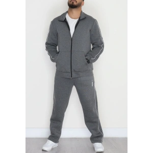 3 İplik Şardonlu Erkek Eşofman Takımı Füme - 42562.1937.