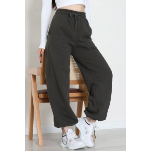 3 İplik Şardonlu Paça Stoperli Eşofman Altı Haki - 52069.2113.