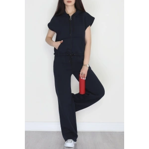 3 İplik Şardonlu Yelekli Takım Lacivert - 42200.1857.