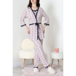 3Lü Pijama Seti Ekrukırmızı - 52170.2123.