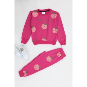 4-10 Yaş İki İp Şardonlu İkili Takım Pembe - 52114.1776.