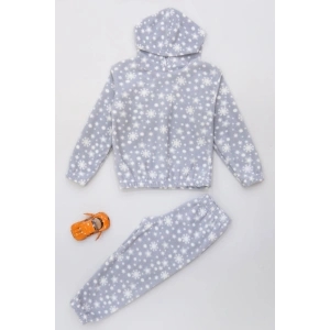 4-10 Yaş Polar Kapşonlu İkili Takım Grikar - 52076.1776.