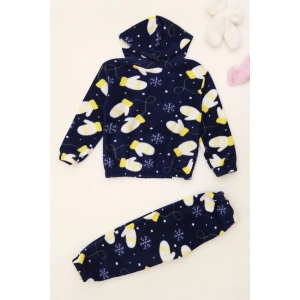 4-10 Yaş Polar Kapşonlu İkili Takım Lacisarı - 52076.1776.