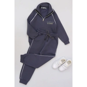 5-12 Yaş 3 İplik Şardonlu Biyeli Takım Antrasit - 60200.1867.