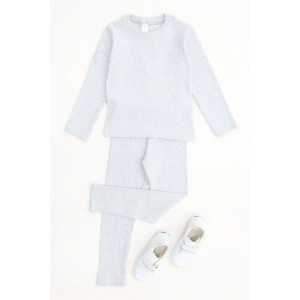 5-12 Yaş İnterlok Fitilli Takım Gri - 52181.1567.