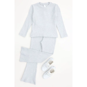 5-12 Yaş İnterlok Fitilli Takım Gri - 52185.1567.