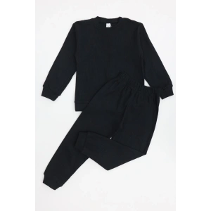 5-12 Yaş İnterlok Fitilli Takım Siyah - 52183.1567.