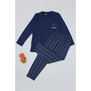5-12 Yaş Süprem Pijama Takımı Lacivert - 52091.1048.