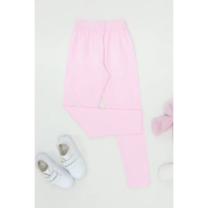 6-12 Yaş Likralı Penye Tayt Pembe - 50946.1981.