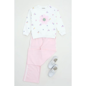 6-9 Yaş 2 İplik Şardonlu Çocuk Takım Açıkpembe - 6264369.1576.