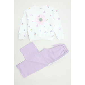 6-9 Yaş 2 İplik Şardonlu Çocuk Takım Lila1 - 6264369.1576.