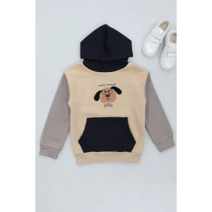 6-9 Yaş 3 İplik Şardonlu Sweat Lacivert - 2264009.1576.