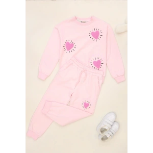 6-9 Yaş Şardonlu Yumoş Kumaş Takım Açıkpembe - 6264320.1576.