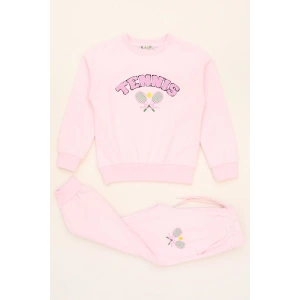 6-9 Yaş Şardonlu Yumoş Kumaş Takım Açıkpembe - 6264361.1576.