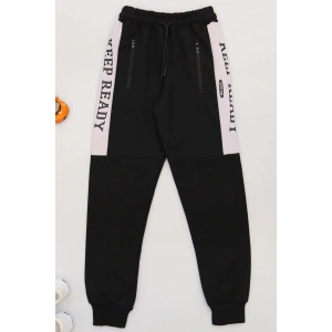 8-16 Yaş 2 İplik Likralı Eşofman Altı Siyahvizon - 42183.2066.