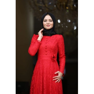 Ahunisa Henna Abiye Kırmızı 5646