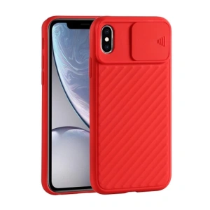 Ally İPhone Xs Max 6.5 İnch Kılıf Kamera Kapatan koruyucu Sürgülü Kılıf-(1903)