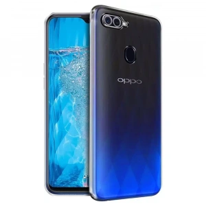 Ally OPPO F9 Pro Kılıf Kamera Korumalı Ultra İnce Şeffaf Silikon Kılıf-(1903)