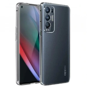 Ally OPPO Find X3 NEO Kılıf Kamera Korumalı Ultra İnce Şeffaf Silikon Kılıf-(1903)