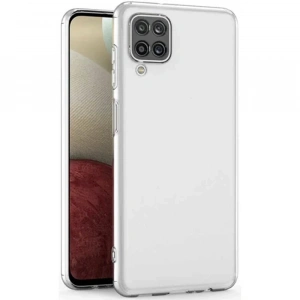 Ally SM Galaxy A12 M12 Kılıf Kamera Korumalı Ultra İnce Şeffaf Silikon Kılıf-(1903)