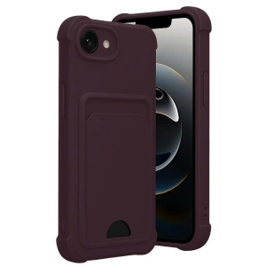 Apple iPhone 16E Kelvin Kartvizitli Silikon - Derin Mor